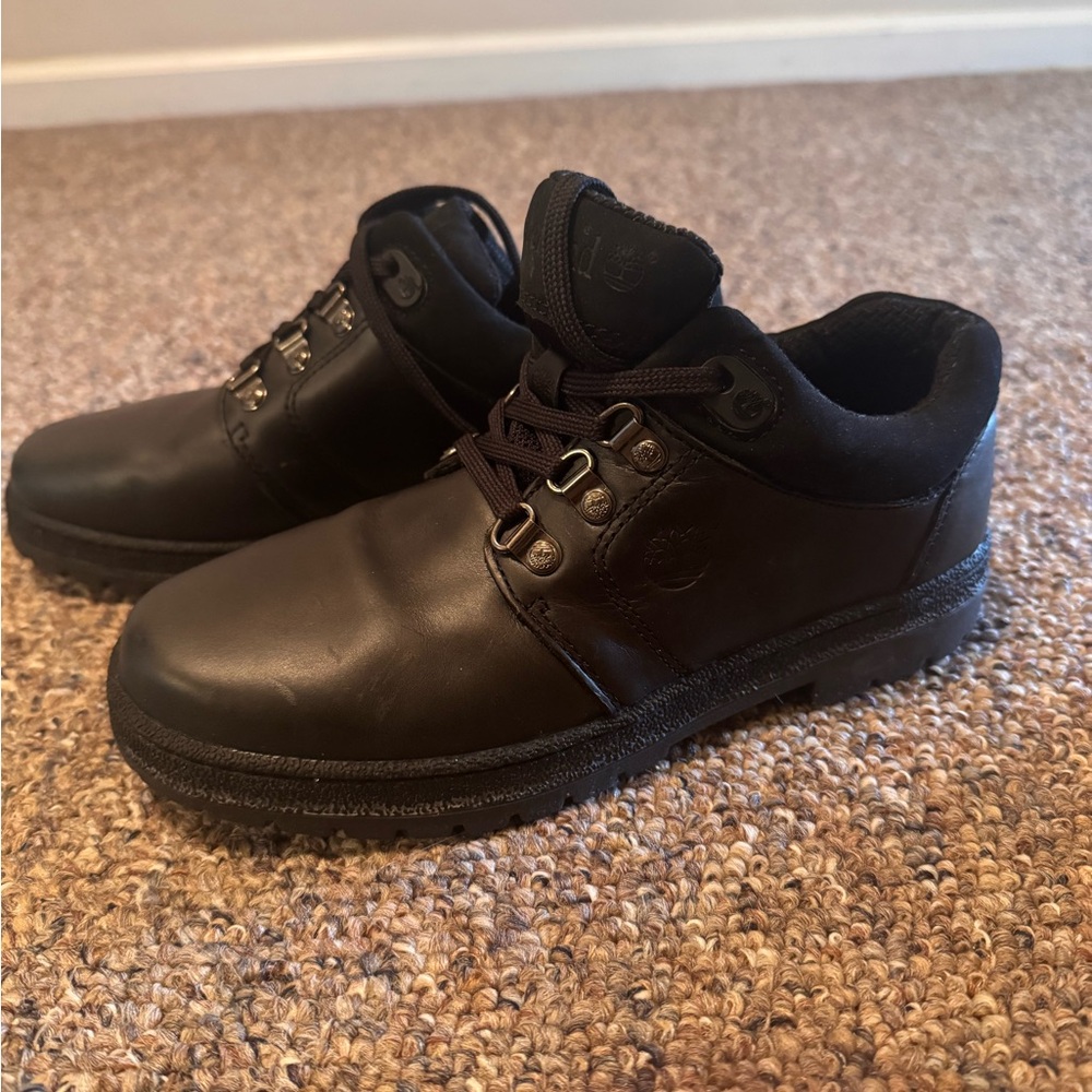 Timberland Men's Black Leather Ankle Boots‎